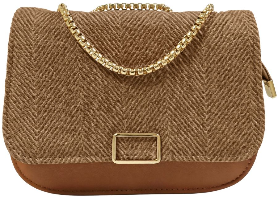 BOLSA FEM ALÇA CORRENTE PU 033-MO26X27